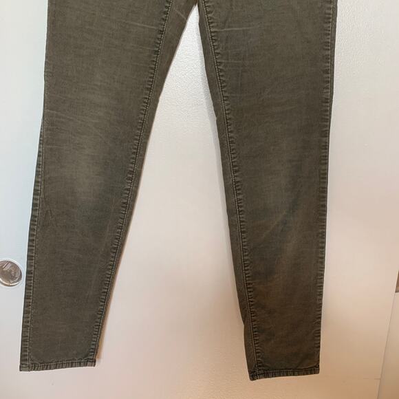 Roxy women's olive green low rise skinny fit corduroy pants US 9 - Picture 4 of 9